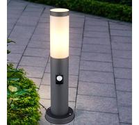 Esterno Piantana Giardino Lampione Acciaio Inox LED Zoccolo Sensore di Movimento [EEK: F]