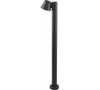 Esterno Piantana Lampada Patio Grigio Alluminio Vetro IP44 H100cm