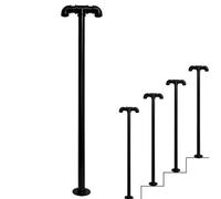 Esterno, ringhiera in ferro battuto, guardrail scala interna, tubo industriale balaustra palo per anziani e bambini (giallo, 90 cm)