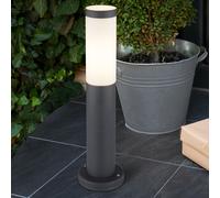 Esterno Supporto Lampada Acciaio Inox Cortile Faretto Antracite Terrazzi Presa [EEK: Non valutato]