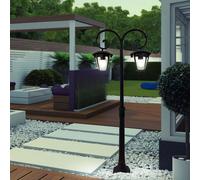 Esterno Supporto Lampada Alluminio Candelabri Nero Giardino Weg Lanterna Veranda [EEK: Inaditato]