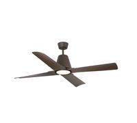 Esterno. Ventilatore da Soffitto Lampada LED Typhoon Braun Risparmio Remoto