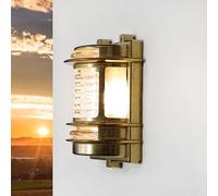 Esterno Wandleuchte Gracia Di Ottone Vetro Marittima Design Inox Casa Lampada