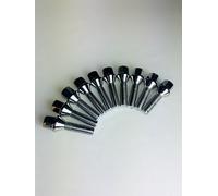 Esteso Cromo Ruota Bulloni 10 PC Set 33mm Codolo 12x1.5 Conica per BMW VW
