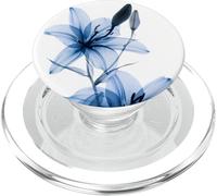 Estetica Blu Tigre Giglio Floreale Fiore Fiore Arte PopSockets PopGrip per MagSafe