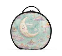Estetica Boho Luna Dreamy Circus Trucco Borse Da Viaggio Accessori Portatile Cosmetici Borse Con Cerniera Con Divisori Regolabili 27,9 Pollici