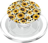 Estetica Boho Mucca Stampa E Girasole Pattern PopSockets PopGrip per MagSafe