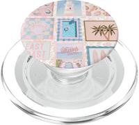 Estetica Carino Pastello Rosa Estate Spiaggia Mare Conchiglie Oceano PopSockets PopGrip per MagSafe