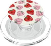 Estetica Carino Rosa Rosso Fragola Fragole PopSockets PopGrip per MagSafe