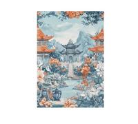 Estetica Cinese Architettura Bandiere di Giardino banner per la decorazione esterna 28x40 double sided