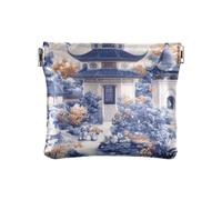 Estetica Cinese Architettura Unica di Modo Delle Donne Piccola Borsa Della Moneta In Pelle Comodo Accessori Da Viaggio per Le Donne de monedas para carro