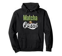 Estetica degli Amanti del tè Verde Matcha Queen Felpa con Cappuccio