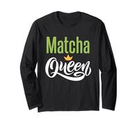 Estetica degli Amanti del tè Verde Matcha Queen Maglia a Manica