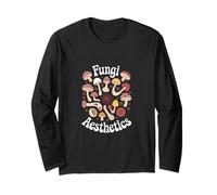 Estetica dei funghi - Cerchio di funghi retrò Maglia a Manica