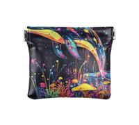 Estetica Delfino Moda Donna In Pelle Moneta Borsa Conveniente Accessori Da Viaggio per Gli Uomini Donne Viaggio monedas para carro