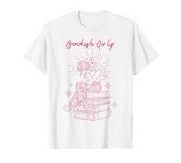 Estetica di Lettura retrò di Bookish Girly Maglietta