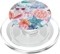Estetica Estate Europea Italiano Collage Cocktail Preppy PopSockets PopGrip per MagSafe