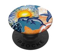 Estetica Estate Italiano Preppy Cocktail Collage Europeo PopSockets PopGrip Adesivo
