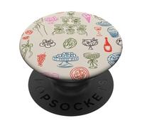 Estetica estiva, costiera, italiana, carina, cibo, estetica PopSockets PopGrip Adesivo
