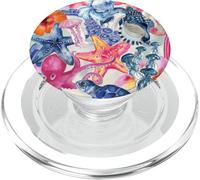 Estetica europea del collage di cocktail preppy italiano estivo PopSockets PopGrip per MagSafe
