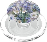 Estetica Falena Fiori Floreale Farfalla Blu Fiore Selvaggio PopSockets PopGrip per MagSafe