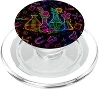 Estetica Fiore Floreale Rosa Preppy Lab Scienza Chimica PopSockets PopGrip per MagSafe