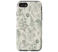 Estetica floreale di cottagecore botanico verde salvia selvatica Custodia per iPhone SE (2020) / 7/8
