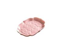 Estetica for l'arredamento della casa, vassoio for spuntini festivi in ceramica retrò cinese for il tè e le nozze(Pink)