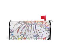 Estetica Gamberetti Pittura Decorativa cassetta postale copre magnetico per San Valentino divertimento patrick 's day mailbox copre dimensioni standard copertura para buzon