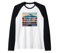 Estetica Giappone Anni '80 '90 Tokyo Osaka Street Maglia con Maniche Raglan