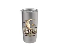 Estetica gotica vintage della luna crescente della strega celeste Bicchiere termico in acciaio inox doppia parete