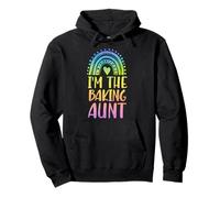 Estetica I'm The Baking Aunt Boho Rainbow Heart Felpa con Cappuccio