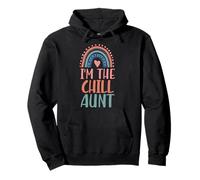 Estetica I'm The Chill Aunt Boho Rainbow Heart Felpa con Cappuccio