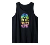 Estetica I'm The Groovy Aunt Boho Rainbow Heart Canotta