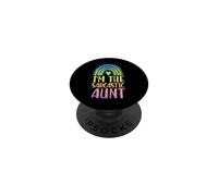 Estetica I'm The Sarcastic Aunt Boho Rainbow Heart PopSockets PopGrip Adesivo