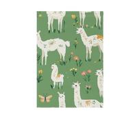 Estetica Llama Verde vacanze bandiere giardino per esterni bandiere & banner per la decorazione del cortile 28x40 double sided