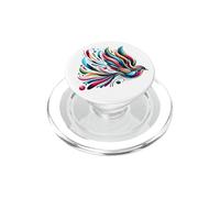 Estetica moderna variopinta astratta vibrante della piuma PopSockets PopGrip per MagSafe