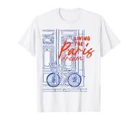Estetica Paris Dream Francia Parigi Bicicletta Maglietta