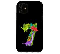 Estetica per festa a tema dinosauro 7° compleanno di sette anni Custodia per iPhone 11