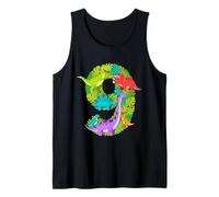 Estetica per Festa a Tema Dinosauro di Nove Anni per 9° Compleanno Canotta