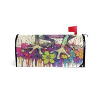 Estetica Rana Pittura Arte Decorativa copertura postale cassetta postale per divertimento pasquale Natale magnetico cassetta postale copre dimensioni standard Caja de correos