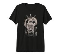 estetica Samurai Drago Giapponese nel Tatuaggio Tokyo retrò Maglietta Premium
