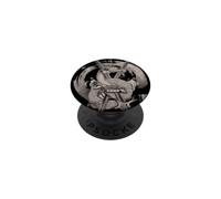 estetica samurai drago giapponese nel Tatuaggio tokyo retrò PopSockets PopGrip Adesivo