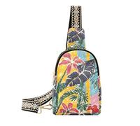 Estetica tropicale alla moda della borsa a tracolla leggera dell'atmosfera estiva della borsa a tracolla per le donne per il pacchetto di giorno