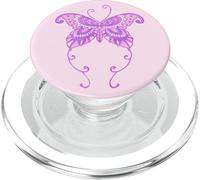 Estetica Y2K Farfalla Anni 2000s Gen Z Viola Millennial Pink PopSockets PopGrip per MagSafe