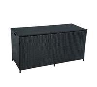 ESTEXO Auflagenbox Polyrattan Cassa Cuscini Giardino 120 x 50 x 59 cm Nero