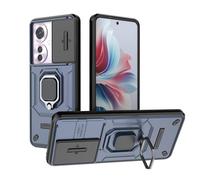ESTH® Cover per Oppo Reno11 F 5G/Oppo F25 Pro 5G con Custodia per Fotocamera Scorrevole e Supporto ad Anello [Custodia Paraurti Compatibile con Supporto Magnetico per Auto], Blu