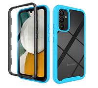 ESTH® Cover per Samsung Galaxy A34 5G Custodia in Silicone a Antiurto 360° con Protezione dello Schermo, Rugged Doppia Bumper Trasparente Case Integrale Cover, Azzurro