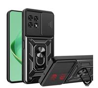ESTH® Cover per T-Mobile REVVL 7 5G con Custodia per Fotocamera Scorrevole e Supporto ad Anello [Custodia Paraurti Compatibile con Supporto Magnetico per Auto], Nero
