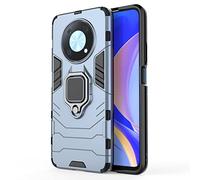 ESTH® Custodia per Huawei nova Y90 con 360° Rotante Staffa, [Compatibile con Supporto Magnetico per Auto], Cover Paraurti PC + TPU, Blu